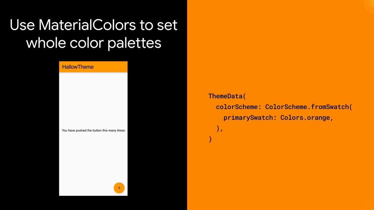 Is your app theme still just "default"? That's the real horror! 😱 Learn how to stitch together a custom theme using the Theme widget. Get a technical walkthrough on customizing your app's colorScheme and textTheme in this previous #WidgetOfTheWeek. #ThrowbackThursday