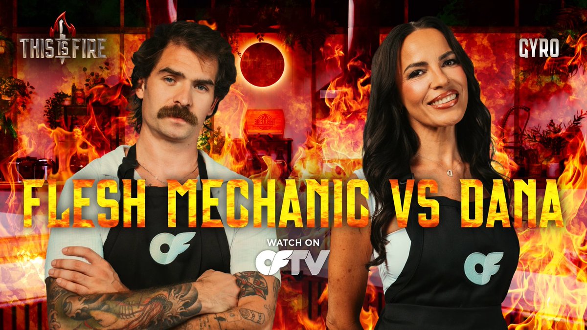 Bless this mess ๐ Dig into a piping hot #ThisIsFire with @Fleshmechanic19 & @DanaDeArmond! Stream free: