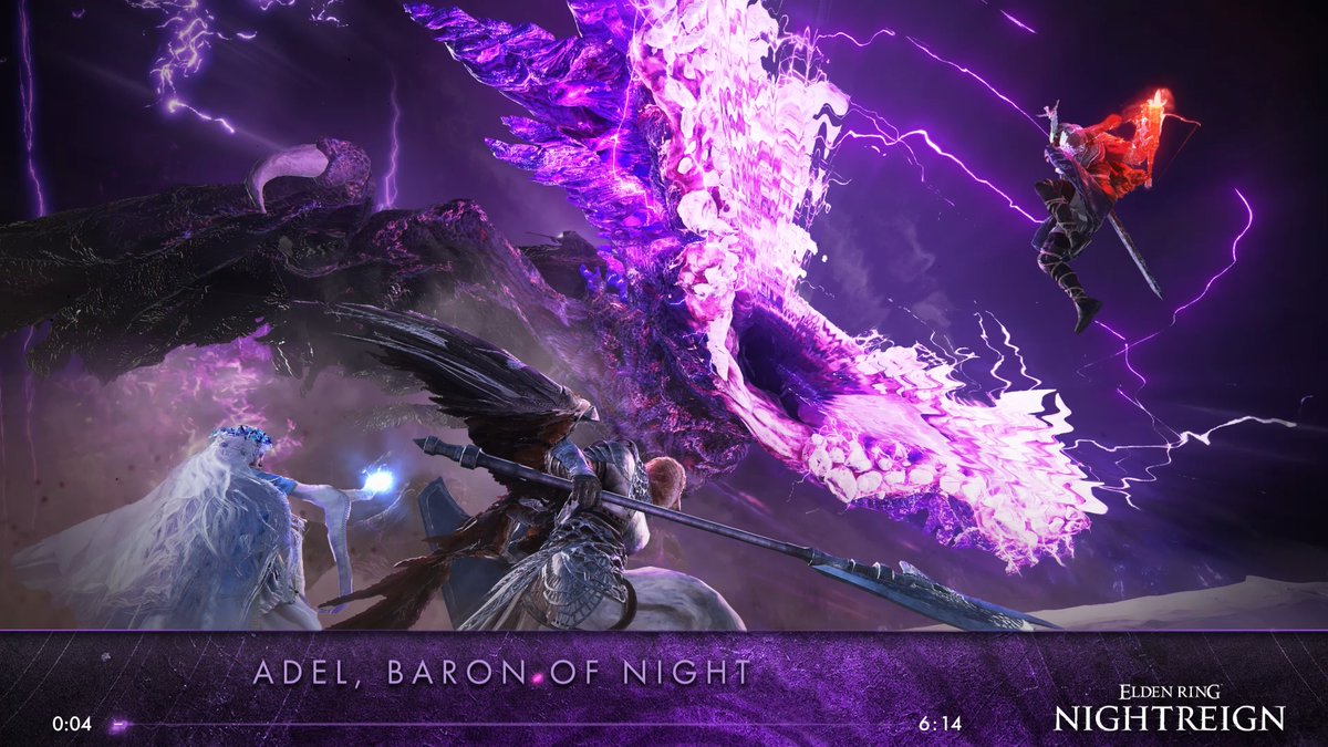 A dirge for a world devoured. Let the rumbling of this dark storm challenge the steel in your grasp. The official #ELDENRING #NIGHTREIGN soundtrack is available on streaming platforms: