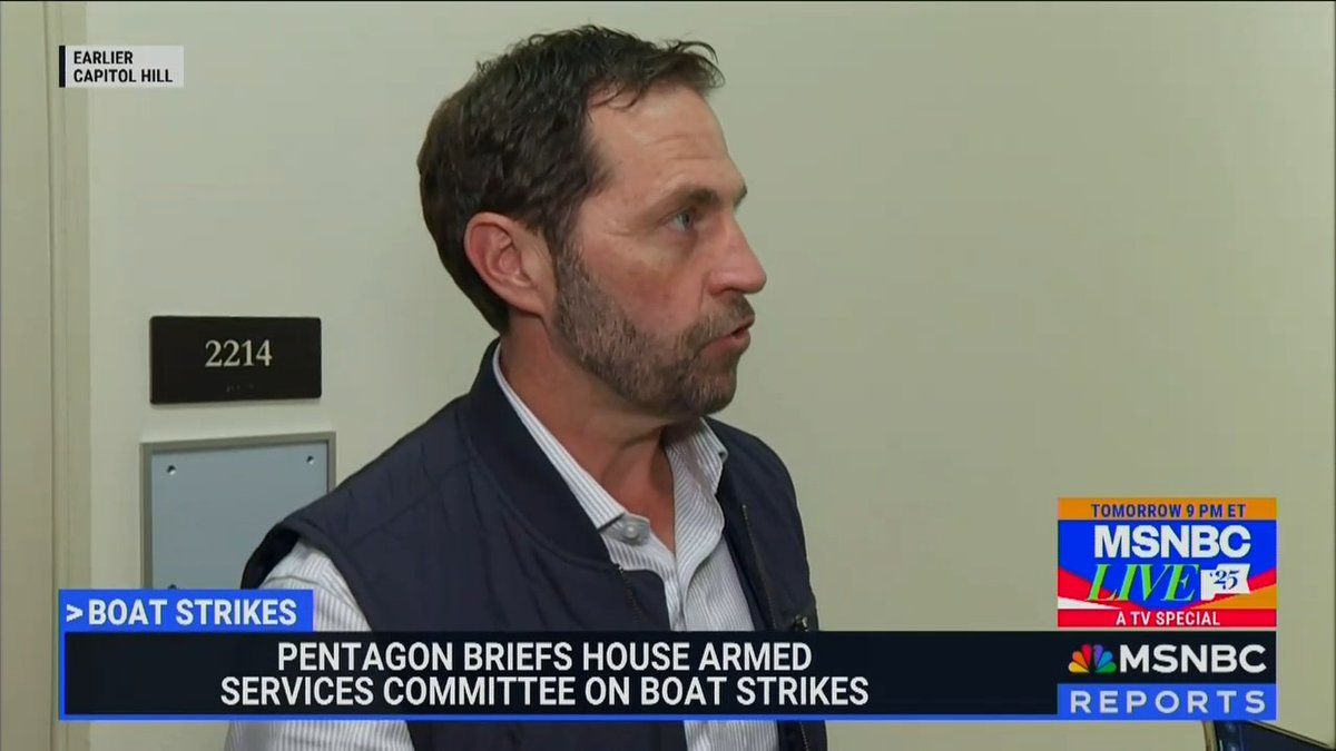 Rep. Crow: I'm walking away without an understanding of how and why they're making an assessment that the use of lethal force on Venezuelan boats is adequate. I heard no strategy, no end game, no assessment of how they are going to end the flow of drugs into the US. In fact, I have deeper concern leaving this briefing as to whether or not they even have a serious plan to do that.