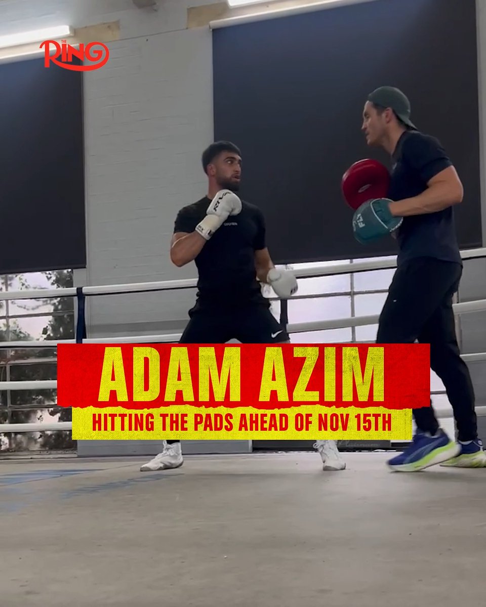 Adam Azim looking sharp in the gym 🔥 Azim returns on the undercard for Eubank Jr vs Benn II 💥 Get your tickets now via: 🎟️ The Ring: Unfinished Business l Exclusively on DAZN l موسم الرياض | Riyadh Season | Nov 15th 🥊