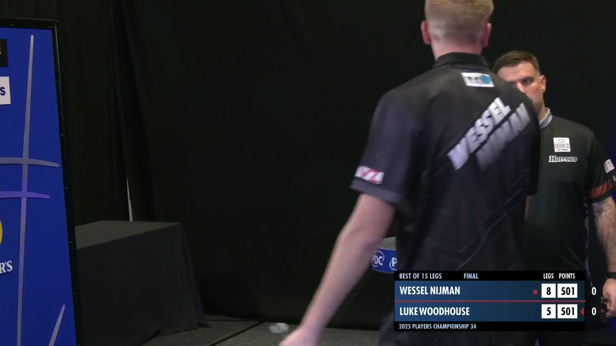 NIJMAN WINS PC34! 🏆 Wessel Nijman wins his second Players Championship title of the year, as the young Dutchman beats Luke Woodhouse 8-5 in a thrilling final which saw Nijman average over 100! 📺 #PC34