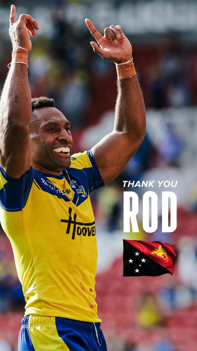 𝙏𝙃𝘼𝙉𝙆 𝙔𝙊𝙐 𝙍𝙊𝘿 🇵🇬 We can also confirm that after 41 appearances and 13 tries across two seasons, Rodrick Tai has departed the club 💙