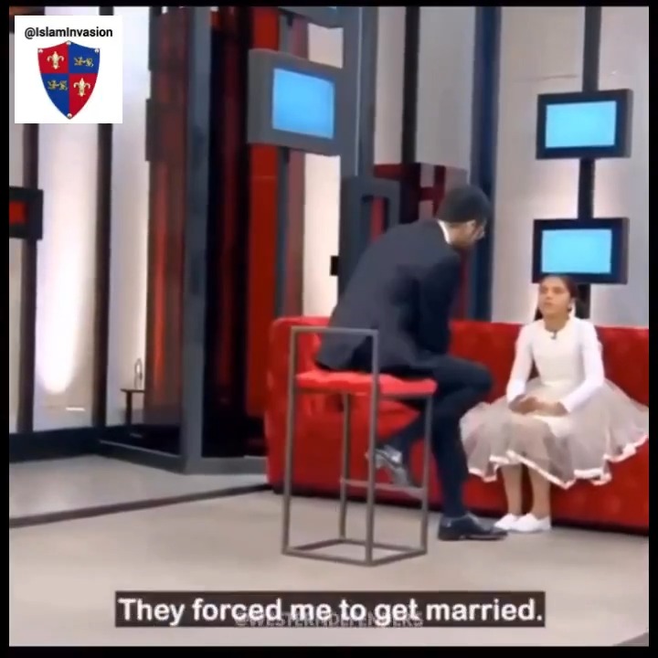 10 year old bride: “I don’t want to get married. He’ll beat me if I don’t let him”! Horror! This girl's parents are forcing her to marry a 25/yr old when she doesn’t know about puberty! She was engaged at 9, and is afraid!! The men control the women. This is Sharia law!