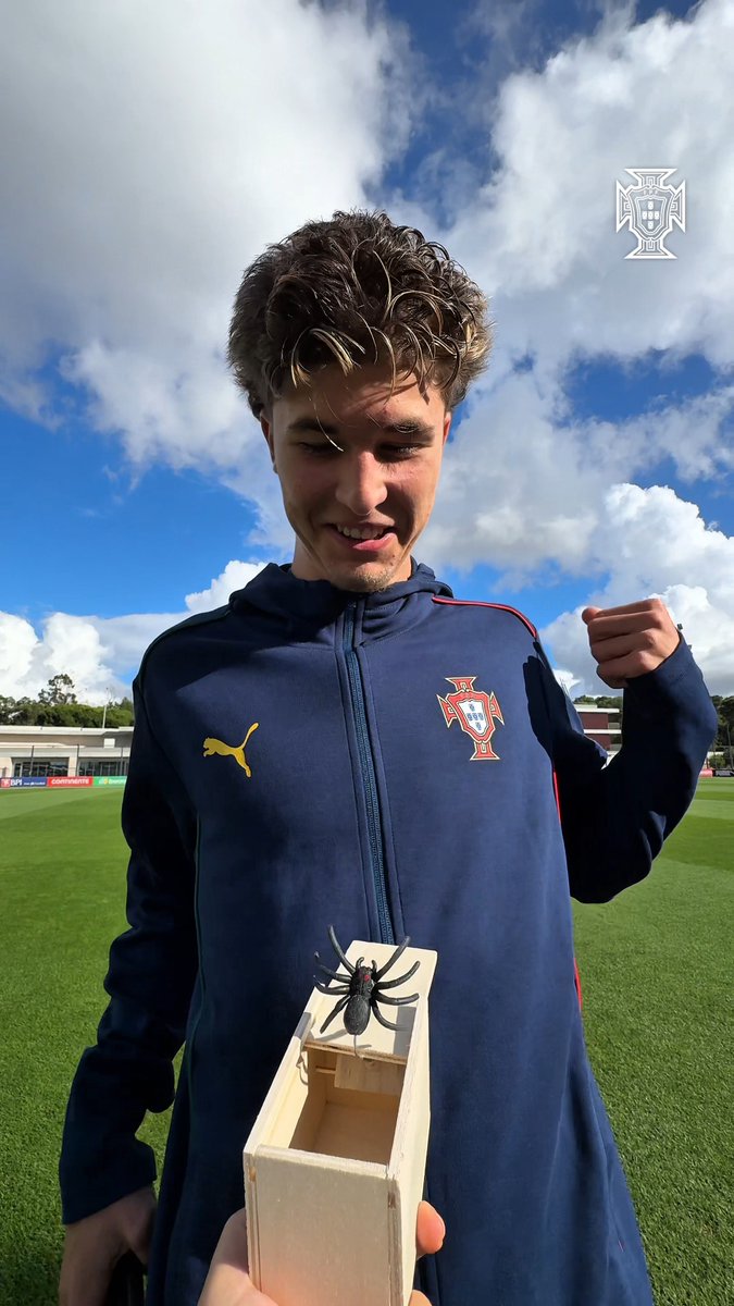 A época mais assustadora do ano já chegou à Cidade do Futebol 🕷️👀 #FazHistória | #U17WC