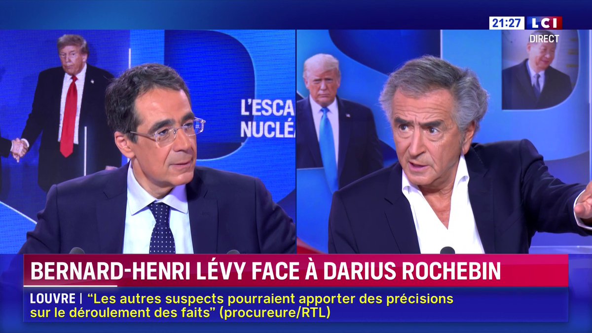 "Je suis de ceux qui pensent qu'il faudra aux élections municipales et à la présidentielle tout faire pour que ni le Rassemblement national ni LFI ne viennent au pouvoir", Bernard-Henri Lévy ▶️ Darius Rochebin