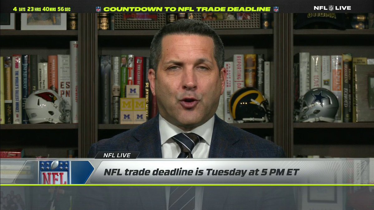 As the NFL trade deadline nears, Adam Schefter reveals names that could be linked to potential suitors 👀
