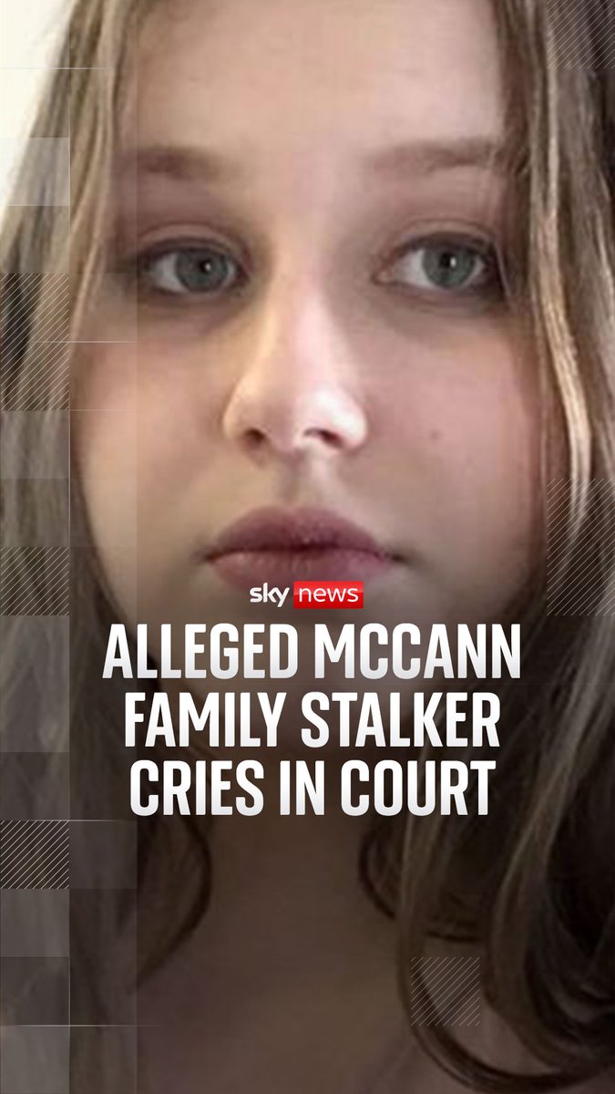 A woman who allegedly stalked Madeleine McCann's family broke down in tears as she told a jury at Leicester Crown Court that she believes she is the missing girl. Our Midlands correspondent Lisa Dowd Sky News reports ⬇️ Read more 🔗
