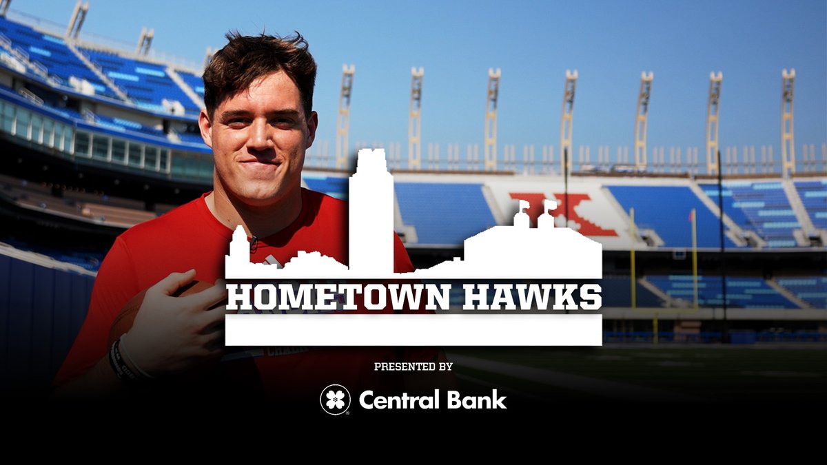 Right where he belongs 🔴🔵 Hometown Hawks with Calvin Clements, presented by Central Bank of the Midwest