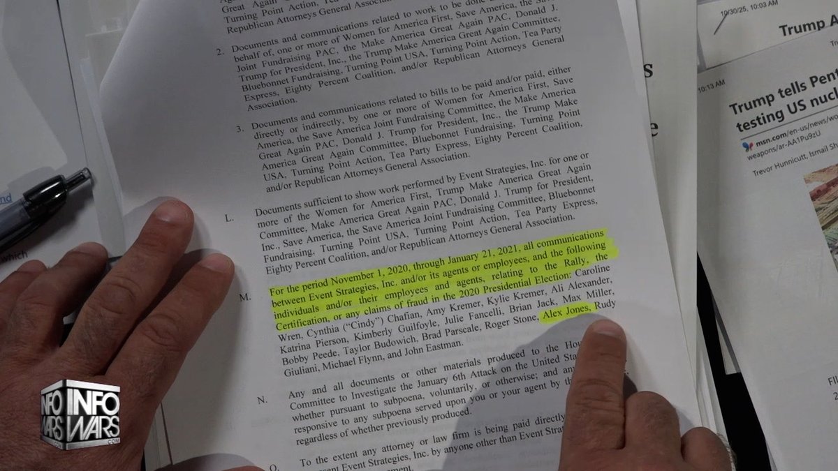 🚨BREAKING EXCLUSIVE: Alex Jones' Name Pops Up AGAIN In New Arctic Frost Document Dump! Roger Stone, Rudy Giuliani, Michael Flynn, & More Named As Well! STAY TUNED- MORE DOCUMENTS ARE COMING TOMORROW & NEXT WEEK!