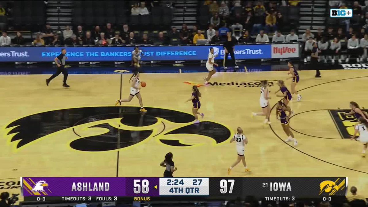 We know a thing or two about a deep three. 🤫 Addie Deal x #Hawkeyes