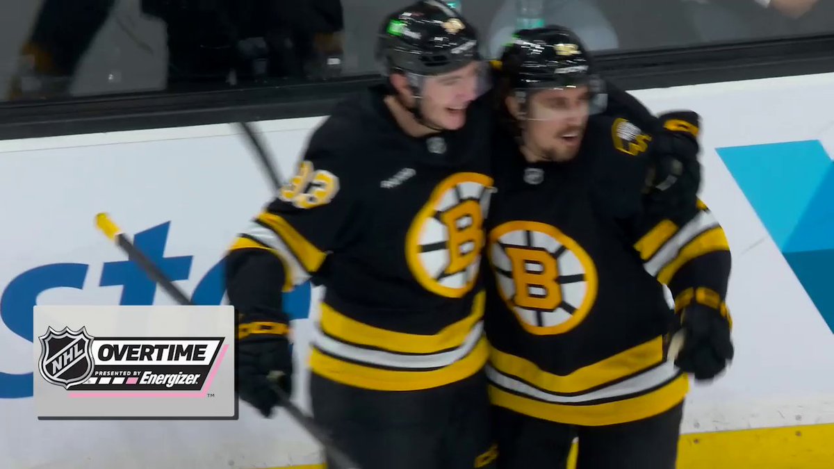 THAT'S AN OT WIN FOR THE BRUINS!! 🐻 Marat Khusnutdinov comes in clutch to win it in Energizer overtime!