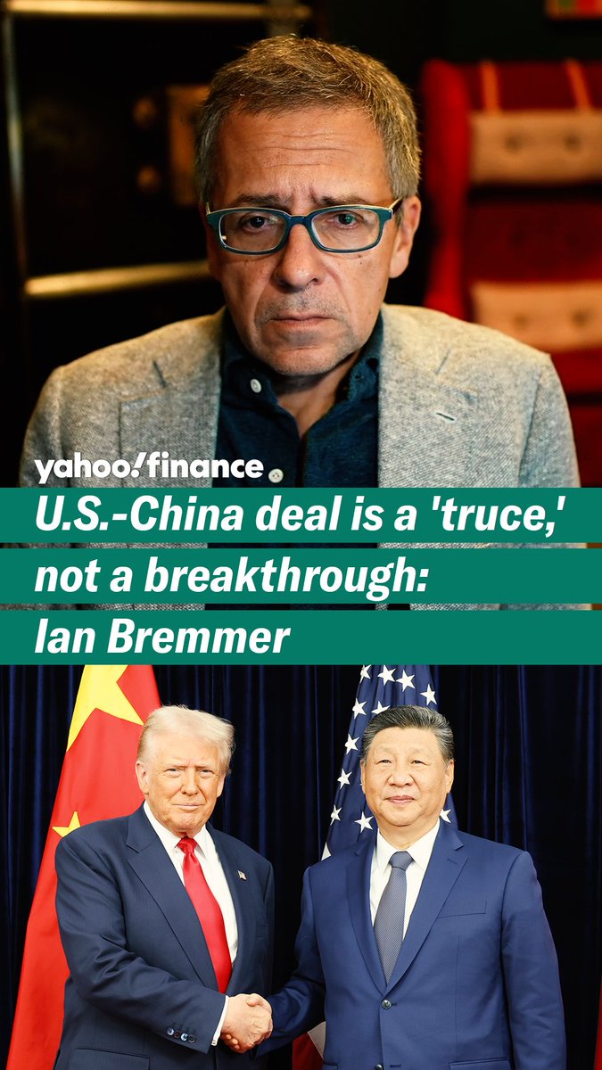 The US-China deal is a "truce," not a breakthrough, Eurasia Group founder ian bremmer told Yahoo Finance.