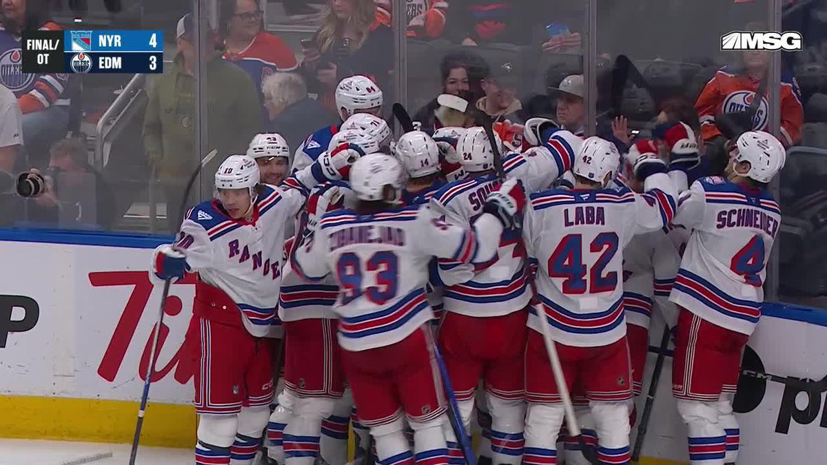 JT MILLER WINS IT FOR THE RANGERS 🚨
