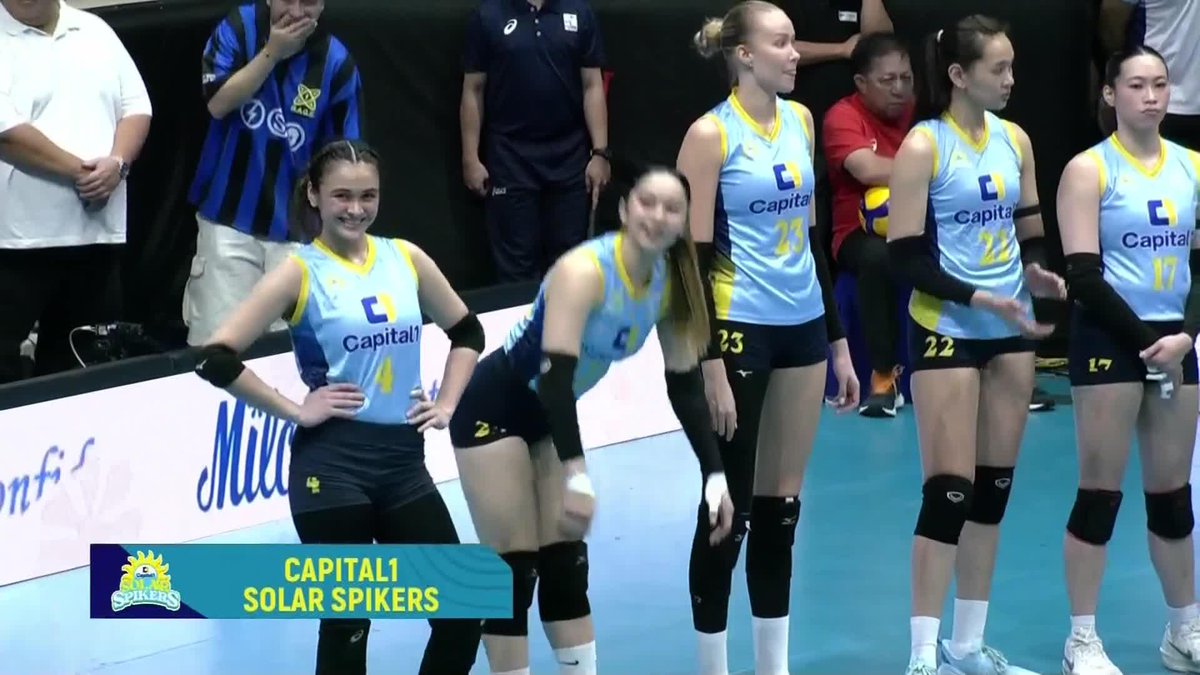 'DI PALALAMPASIN NI VELLAH UMAWRA 💅 Bella Belen spots the camera and instantly shows her charm during the player introductions of the Capital1 Solar Spikers’ clash against the Cignal Super Spikers in the 2025 PVL Reinforced Conference! #PVL2025 #TheHeartOfVolleyball