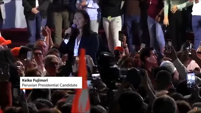 Keiko Fujimori announces her presidential run in Peru's April election, following the dismissal of a money-laundering case against her by the constitutional court