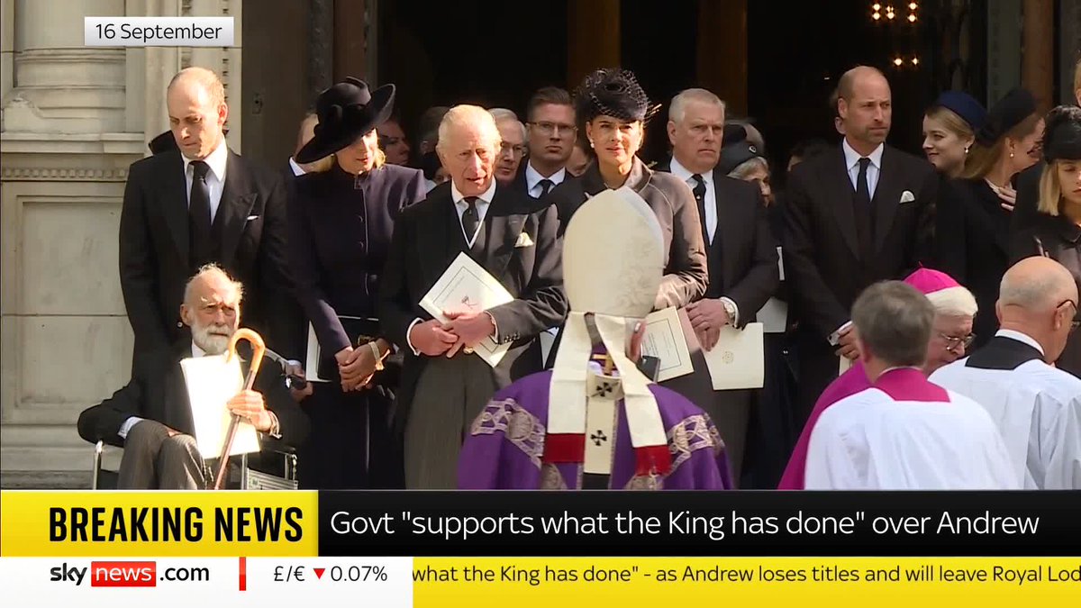 Royal correspondent Rhiannon Mills says after 11 years of covering this story, Andrew's royal titles being removed is an "extraordinary moment" for the royal family. 📺 Sky 501 and Youtube