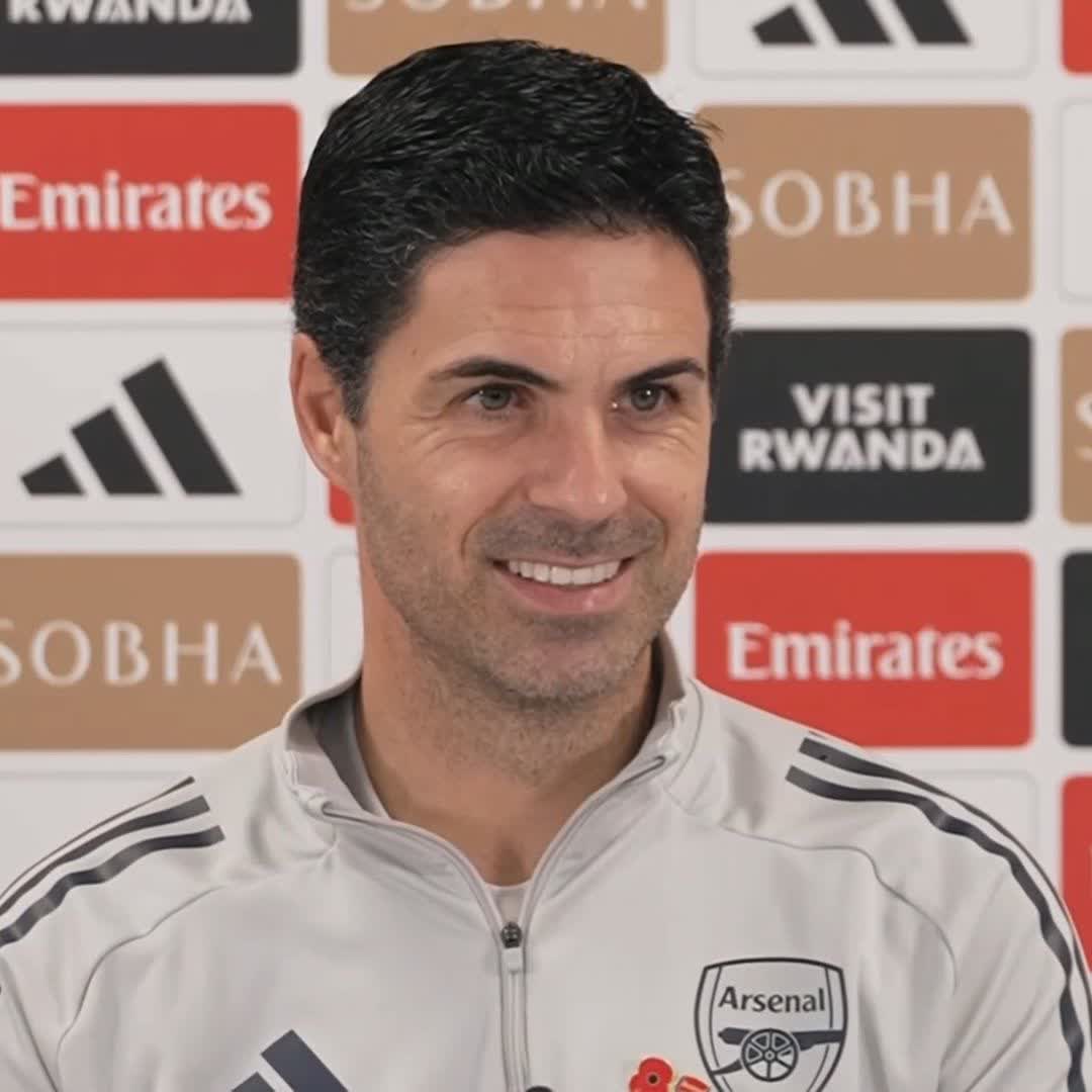 "We are dealing with it in a very positive way" 😁 Mikel Arteta on picking Arsenal's starting XI every week 🔴