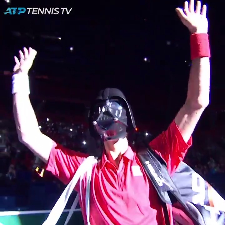 Happy 13th anniversary of Novak Djokovic walking on court in Paris with a Darth Vader mask for Halloween 💀