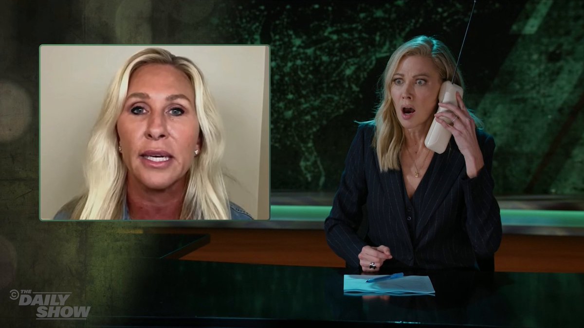 This is Desi Lydic's nightmare: agreeing with Marjorie Taylor Greene