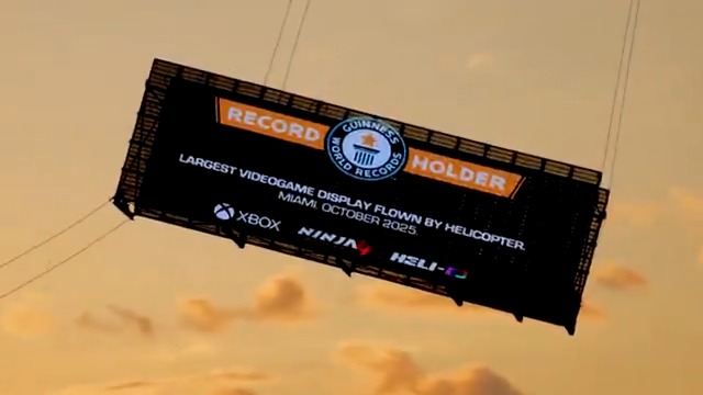 We played Ninja Gaiden 4 mid-air over Miami. One helicopter for the big screen. One for Swae Lee Lee Swae and Super Ninja™. Partnered with @Xbox. Broke a Guinness World Record. Enjoy a glimpse behind the scenes. #NINJAGAIDEN4 #NINJAGAIDEN