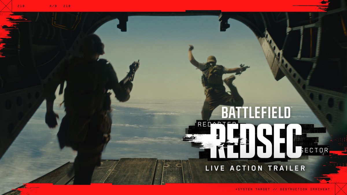 You know the tune. Drop in 🪂 Play #REDSEC free now.