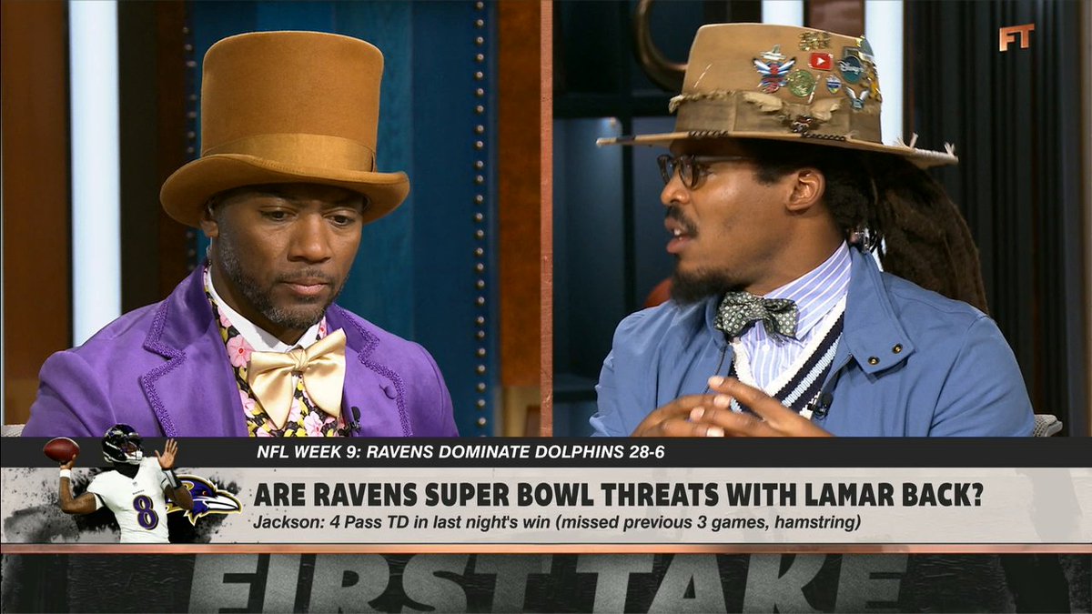"We can not jump to the understanding of, 'Hey they're back!' ... it was the Miami Dolphins, respectfully." Cam Newton on if the Ravens are true Super Bowl contenders 👀