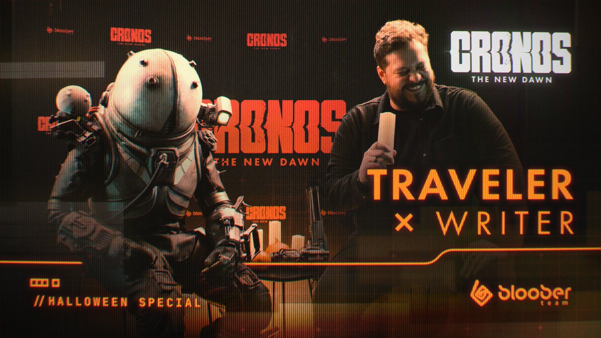 The anomalies intensified this spooky season… the time rifts have opened again… and the Traveler has shown up at our office! 🎃 💀 Watch our Halloween Special, where ND-3500 is interviewed by none other than his creator, the Lead Writer of Cronos: The New Dawn, Grzegorz Like!
