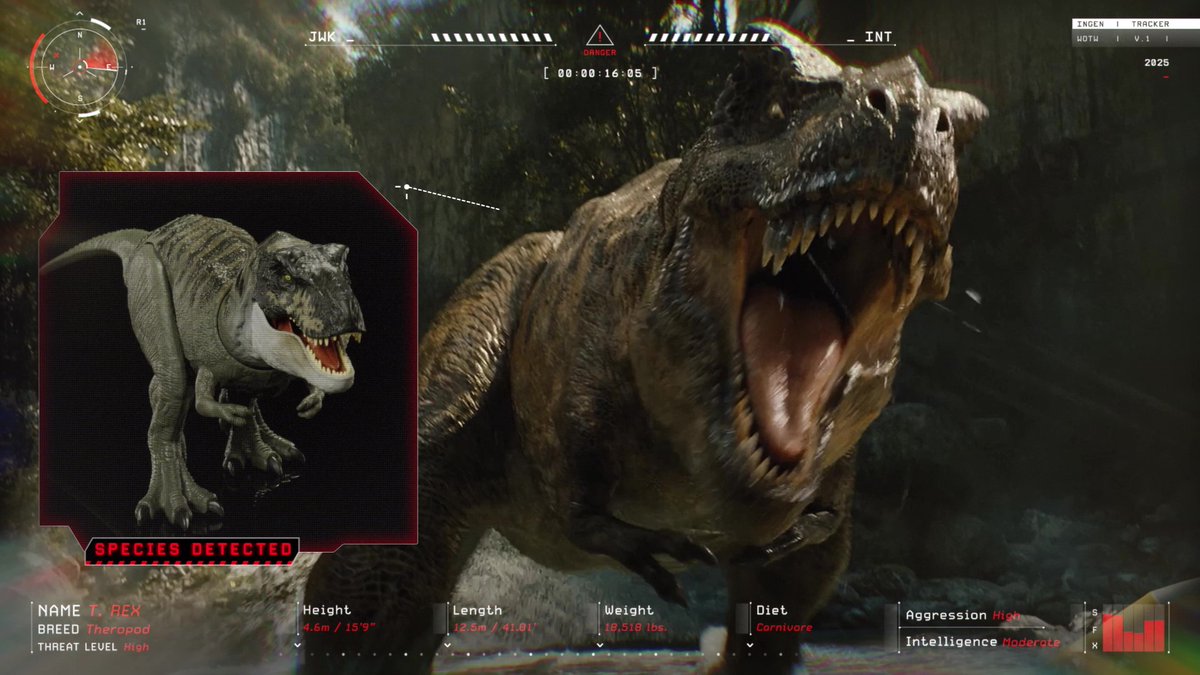 This Halloween, the fiercest creatures are breaking loose. Bring home the “Worst of the Worst” from Jurassic World Rebirth — Distortus rex, Spinosaurus, and the legendary T. rex — with authentic action figures from Mattel. Streaming now, only on @Peacock.