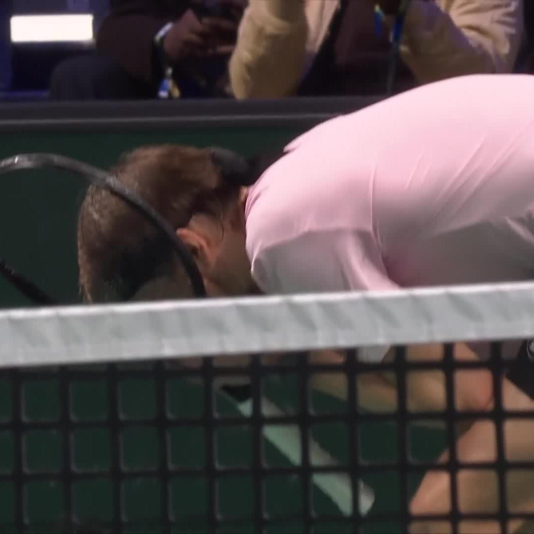 Thirst for a FIRST 😱 Alexander Bublik reaches his first Masters semi-final, defating De Minaur 6-7 6-4 7-5 at #RolexParisMasters