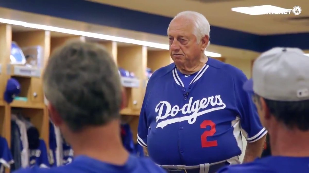 The things we'd do for a Tommy Lasorda speech today.