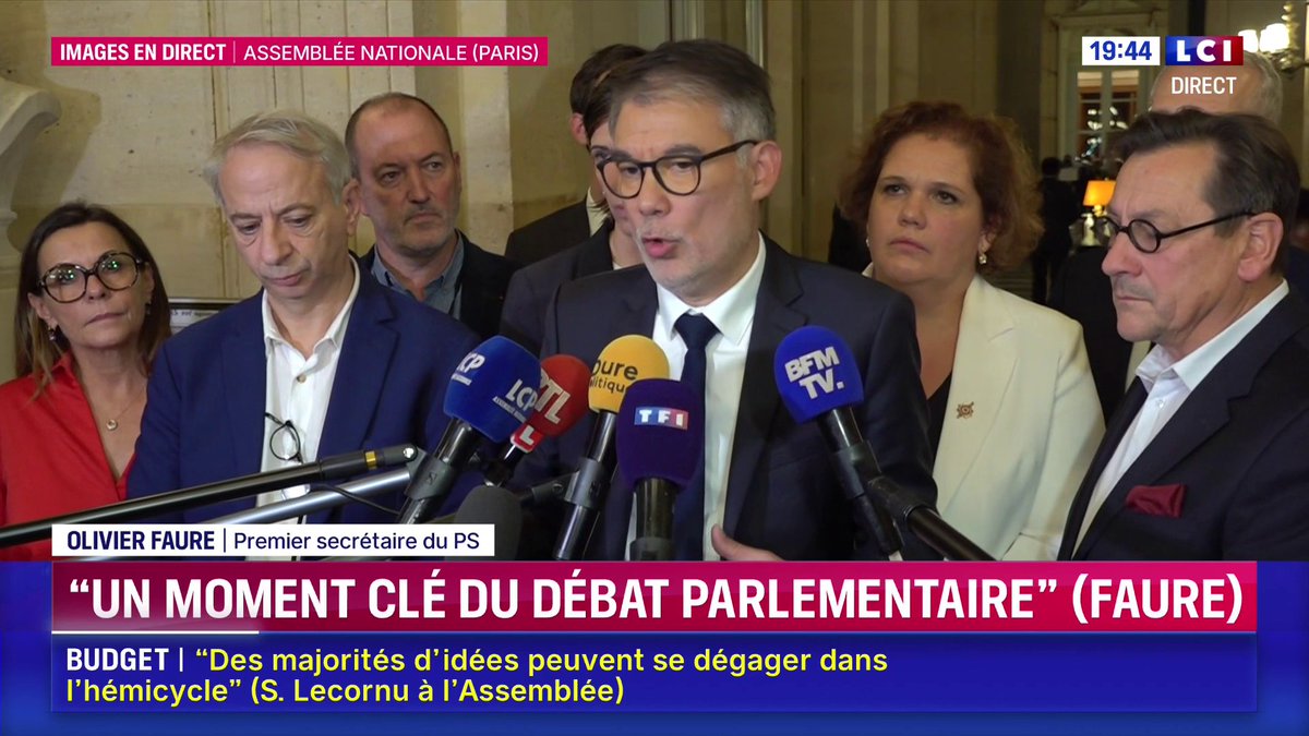 🔴 Budget : "Il y a encore trop d'horreurs dans ce budget (...) Si la copie était maintenue telle qu'elle est aujourd'hui, il n'y aura pas de vote positif et même un vote contre des socialistes", Olivier Faure