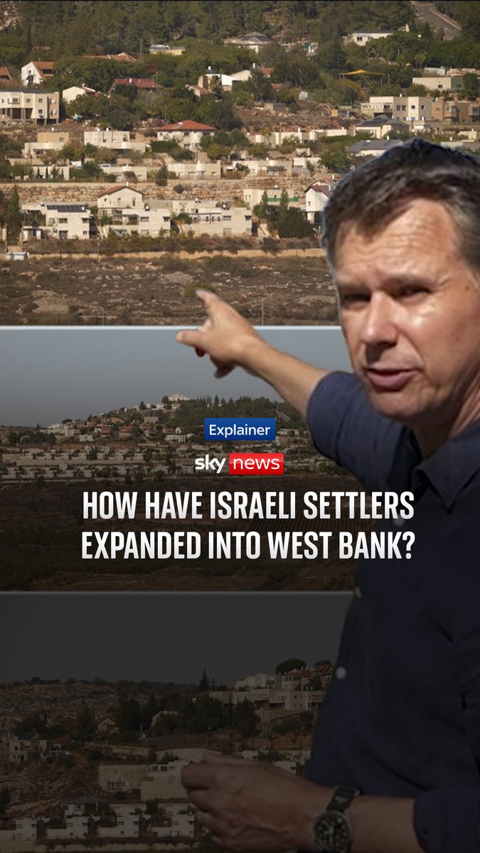 Sky's Adam Parsons explains how Israeli settlers have expanded into the West Bank, using the example of Shilo, a settlement established in 1978 that 'looks big and respectable' but is illegal under international law. Adam's report from the West Bank 🔗