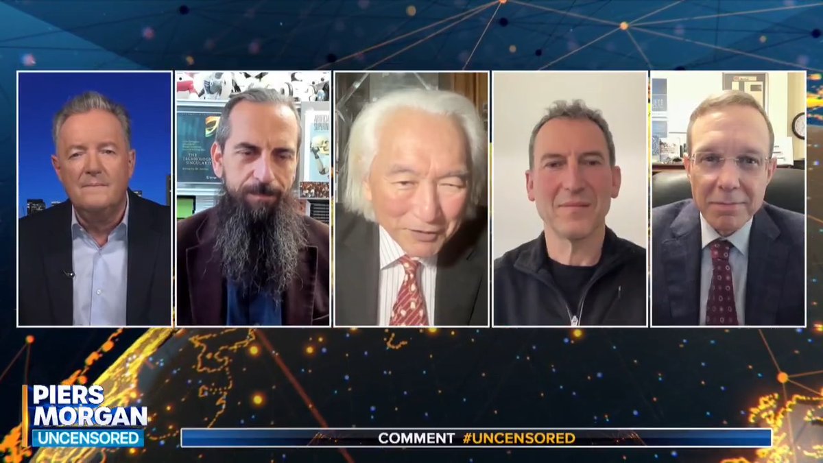 "What can a machine do compared to the imagination of a human?" Dr Michio Kaku thinks reports of the dangers of AI to mankind are exaggerated. 📺 Piers Morgan | Dr. Michio Kaku