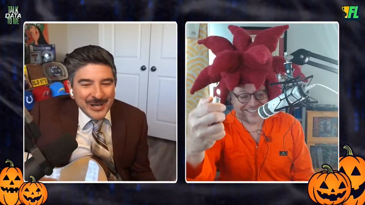 🚨 NEW POD ALERT! It's time for the 8 SCARIEST players in fantasy football on a new ep of Talk Data to Me w/ Dwain McFarland!! Sigmund Bloom &amp; Dwain break down who we're scared to have on our teams &amp; who we're scared that we don't have enough of! WATCH: