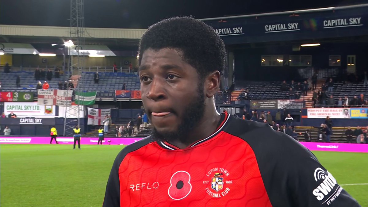 "I never take any goal for granted" ⚽️ Luton's match winner Gideon Kodua speaks to Liam MacDevitt after his goal puts the Hatters into the hat for Round 2 of the FA Cup 🏆 📺 TNT Sports &amp; discovery+ UK
