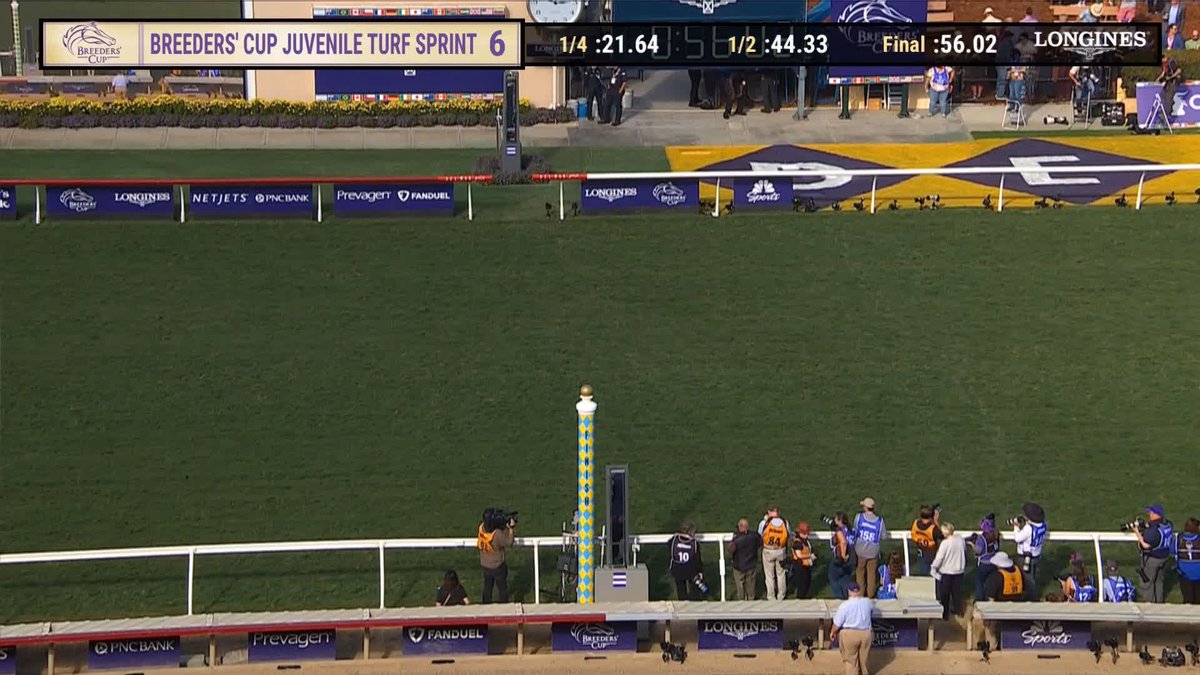 Cy Fair wins the $1 Million #BreedersCup Juvenile Turf Sprint on #FutureStarsFriday at @delmarracing! Congrats to all of the connections!