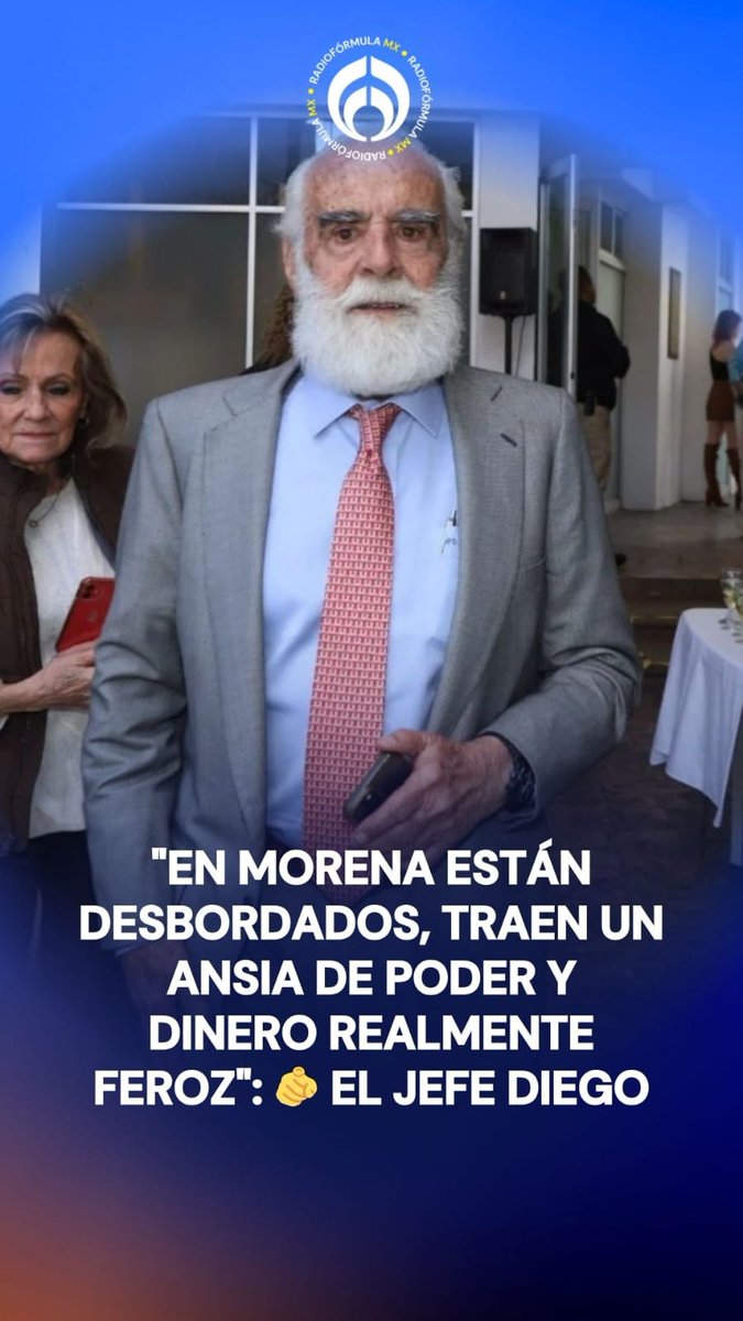 "En Morena están desbordados, traen un ansia de poder y dinero realmente feroz. Están atracando a todas las instituciones": 🫵 Diego Fernández de Cevallos se lanza contra Morena y advierte que su desgaste 💥 "los llevará a un derrumbe". #PorLaMañana con Ciro Gómez Leyva