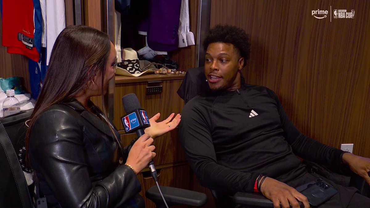 "Man, you're old." Cassidy Hubbarth had to let our guy know Kyle Lowry 😂