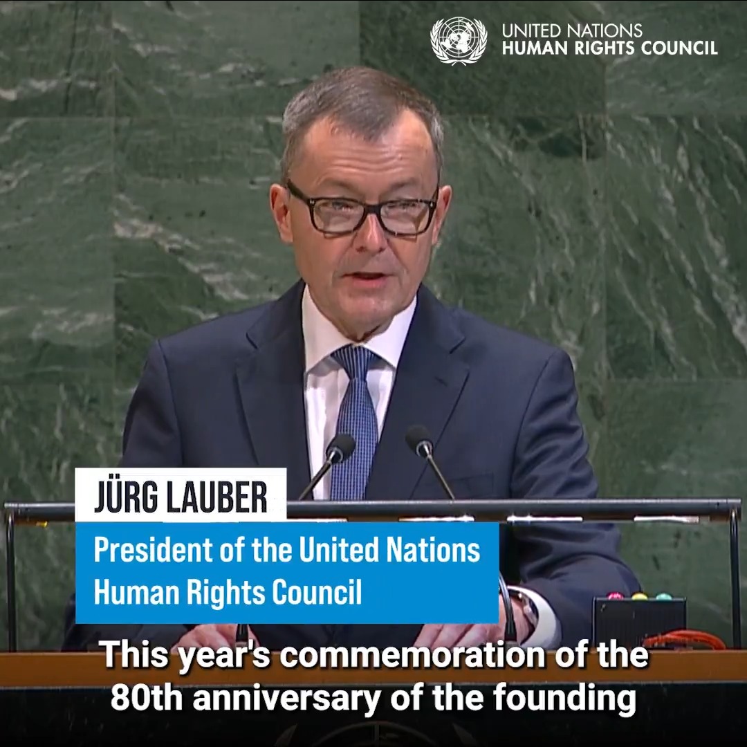 Human rights are neither superfluous nor a luxury. They are essential for any societyโs stability and prosperity. We have seen time and again what happens when that truth is neglected. โ Human Rights Council (UN Human Rights Council) President Jรผrg Lauber at the United Nations General Assembly. #UNGA80