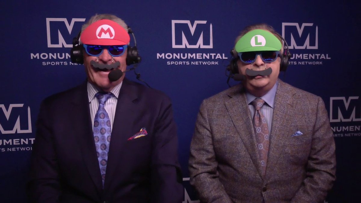 Couple of elite costumes here from Craig Laughlin (Craig Laughlin) and Joe Beninati (Joe Beninati). 〰️🤣 #HockeyHalloween