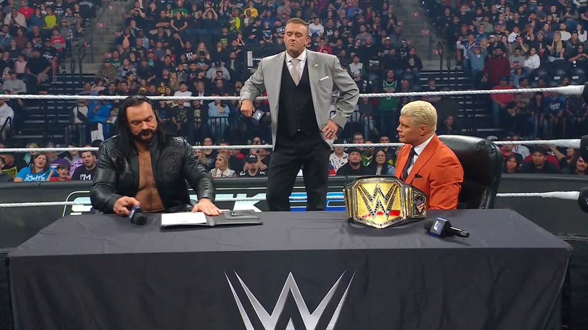 "I can't sign this." Drew was NOT going to make this easy for Nick Aldis...