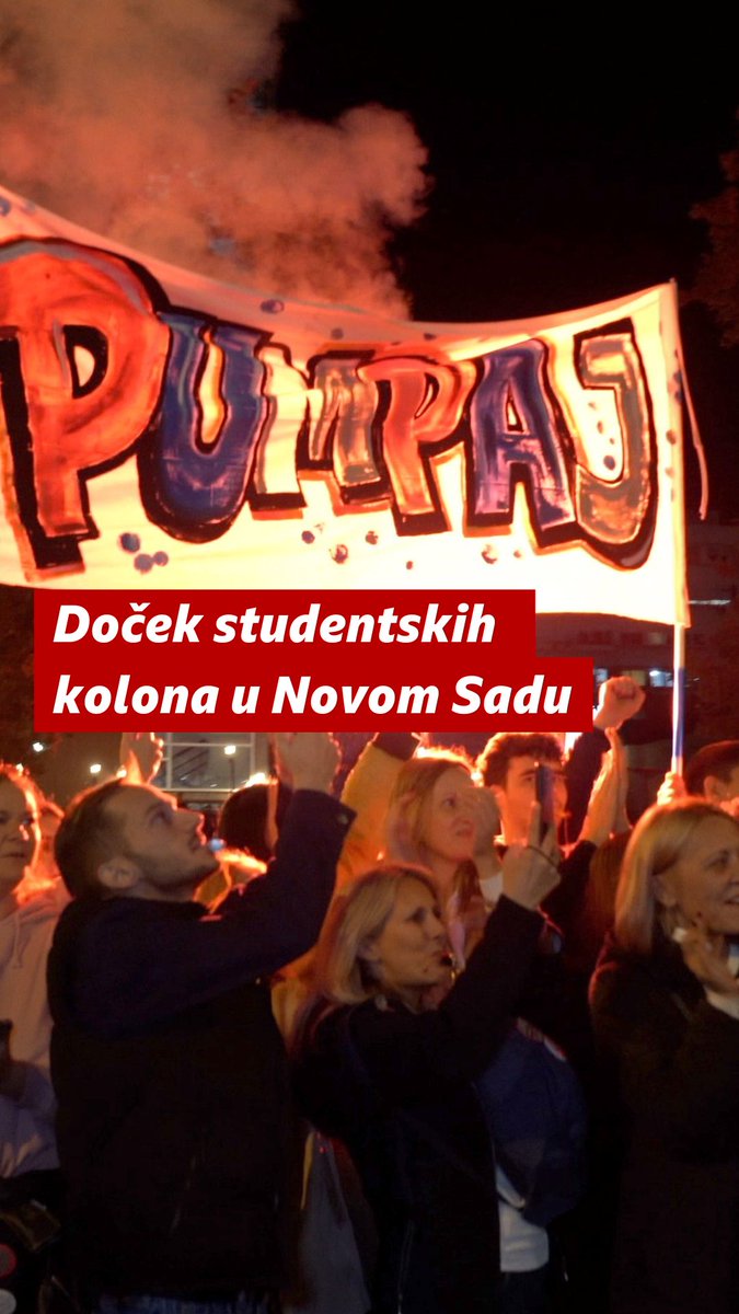 Pogledajte kako je izgledao doček studentskih kolona u Novom Sadu 👇 Opširnije 👉