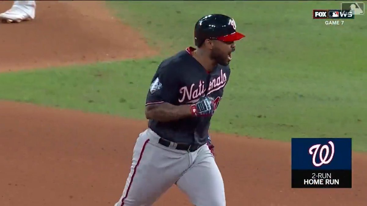 Howie Kendrick clanked one off the foul pole and delivered an incredible moment in Game 7 of the 2019 #WorldSeries ... Who will be the hero in 2025?