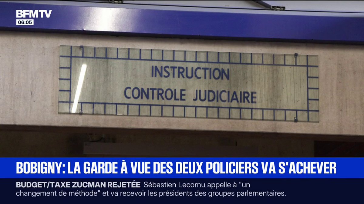 Bobigny: la garde à vue des deux policiers accusés de viol doit s'achever dans la journée