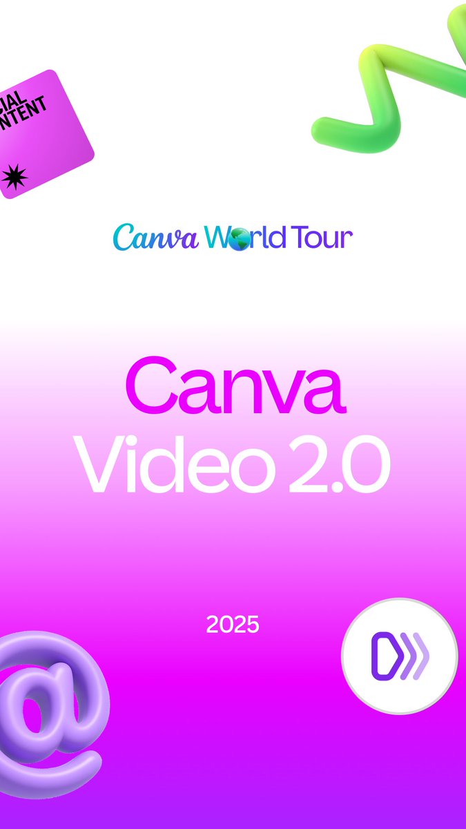 Ready to create scroll-stopping content for any feed? 🎥 Canva Video 2.0 is here.