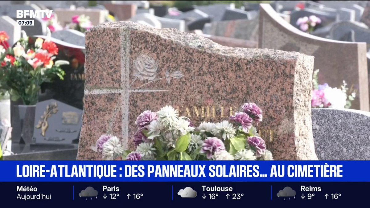💬 "Ça choque les gens qu'on fasse de l'argent sur les morts" ➡ Des panneaux solaires bientôt installés dans un cimetière pour produire de l'électricité et assurer l'étanchéité