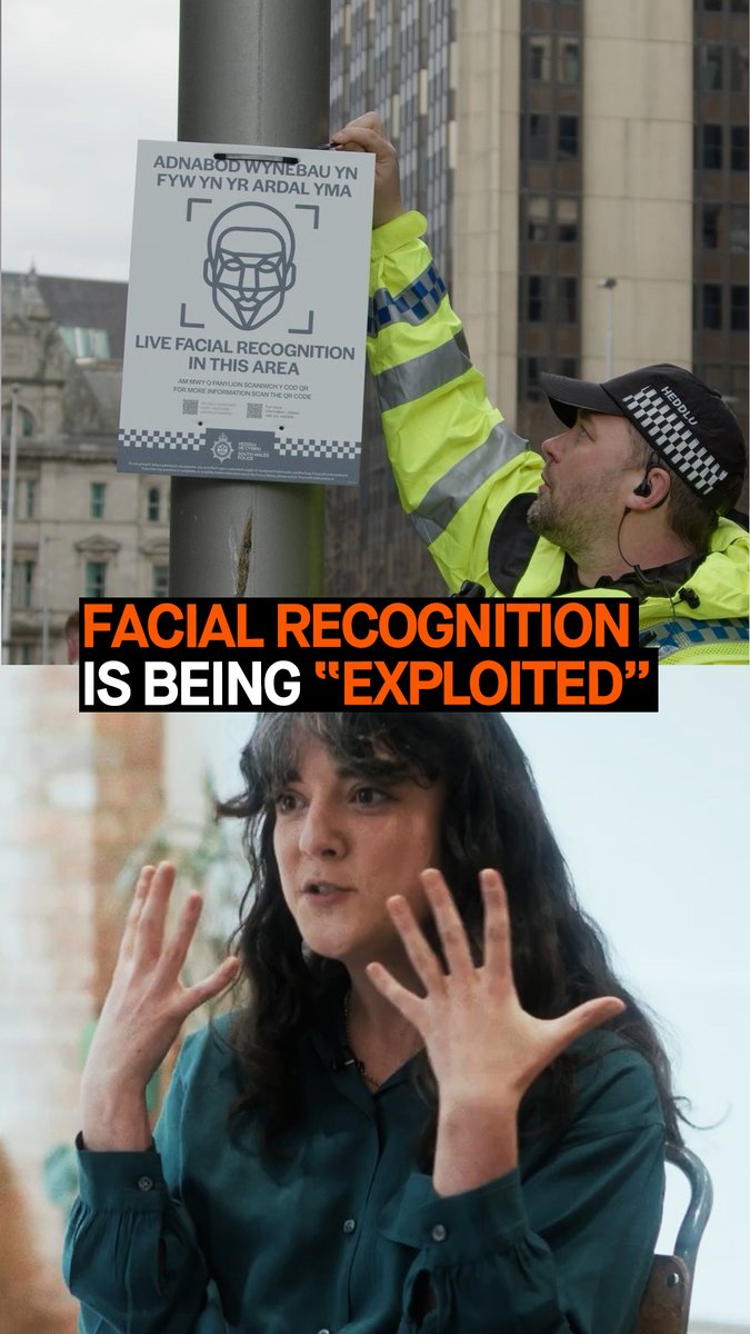 👁️With hundreds of thousands of cameras surrounding us every day, the potential for our facial biometrics to be exploited is so much greater. Madeleine Stone speaks with Jake Hanrahan on the use of Orwellian live facial recognition tech in the UK #StopFacialRecognition
