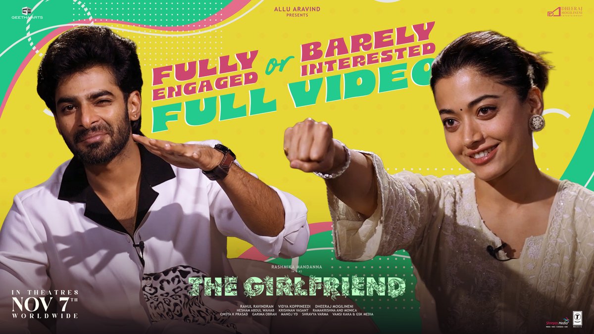 Fully engaged or barely interested? ft. Team #TheGirlfriend! #TheGirlfriendOnNov7th