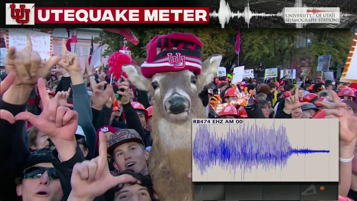 UTEQUAKE METER WAS ROCKING‼️
